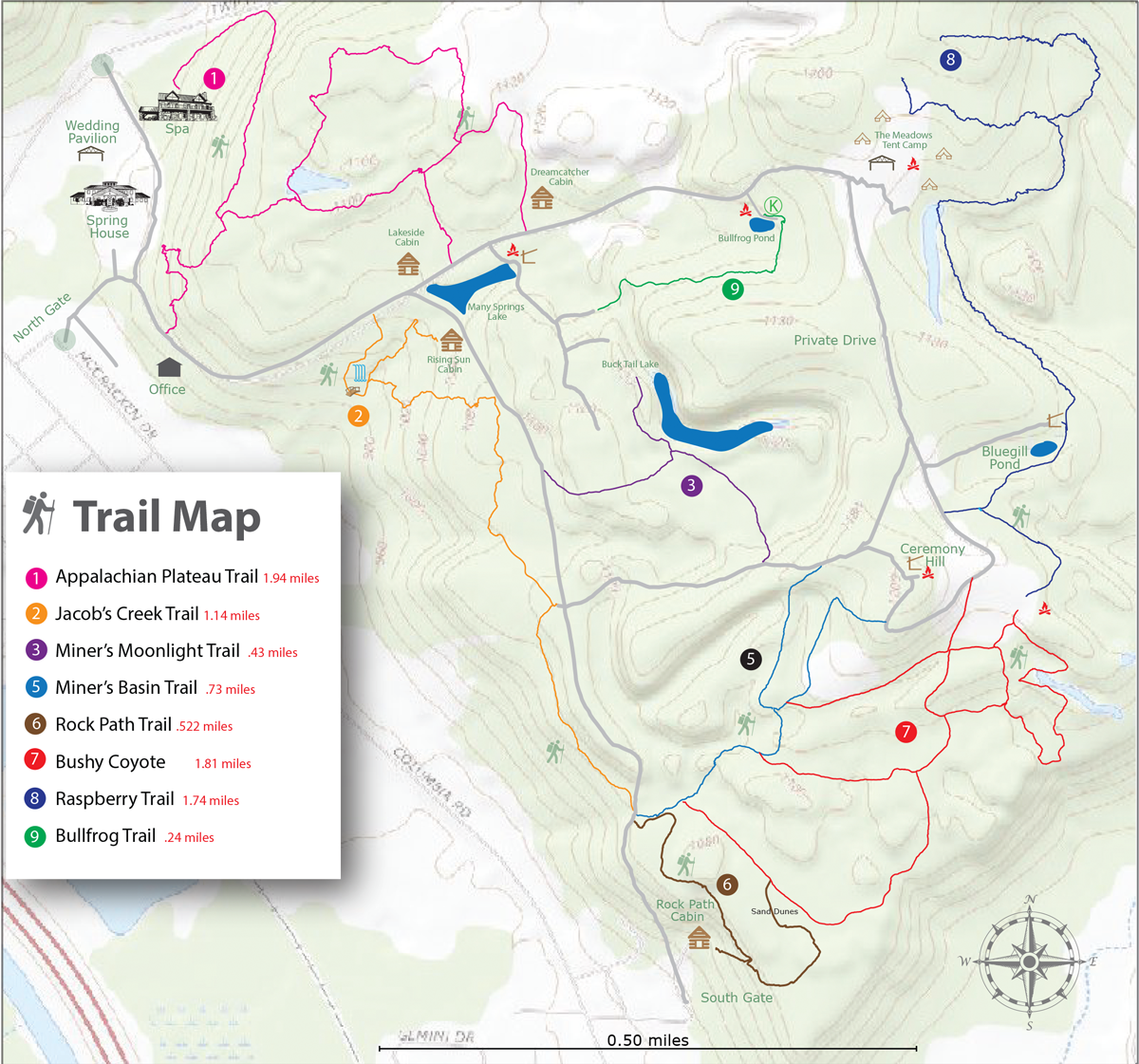 Map of the resort